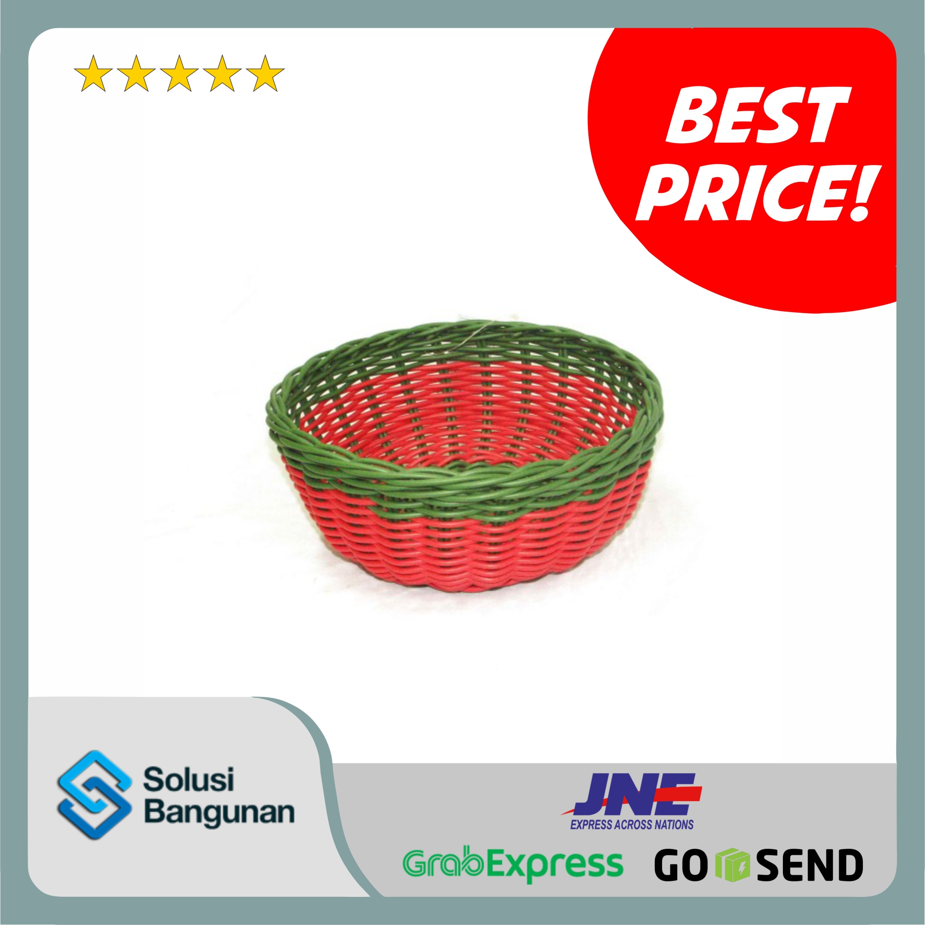 H216A2B - HC Red Green Bowl Round
